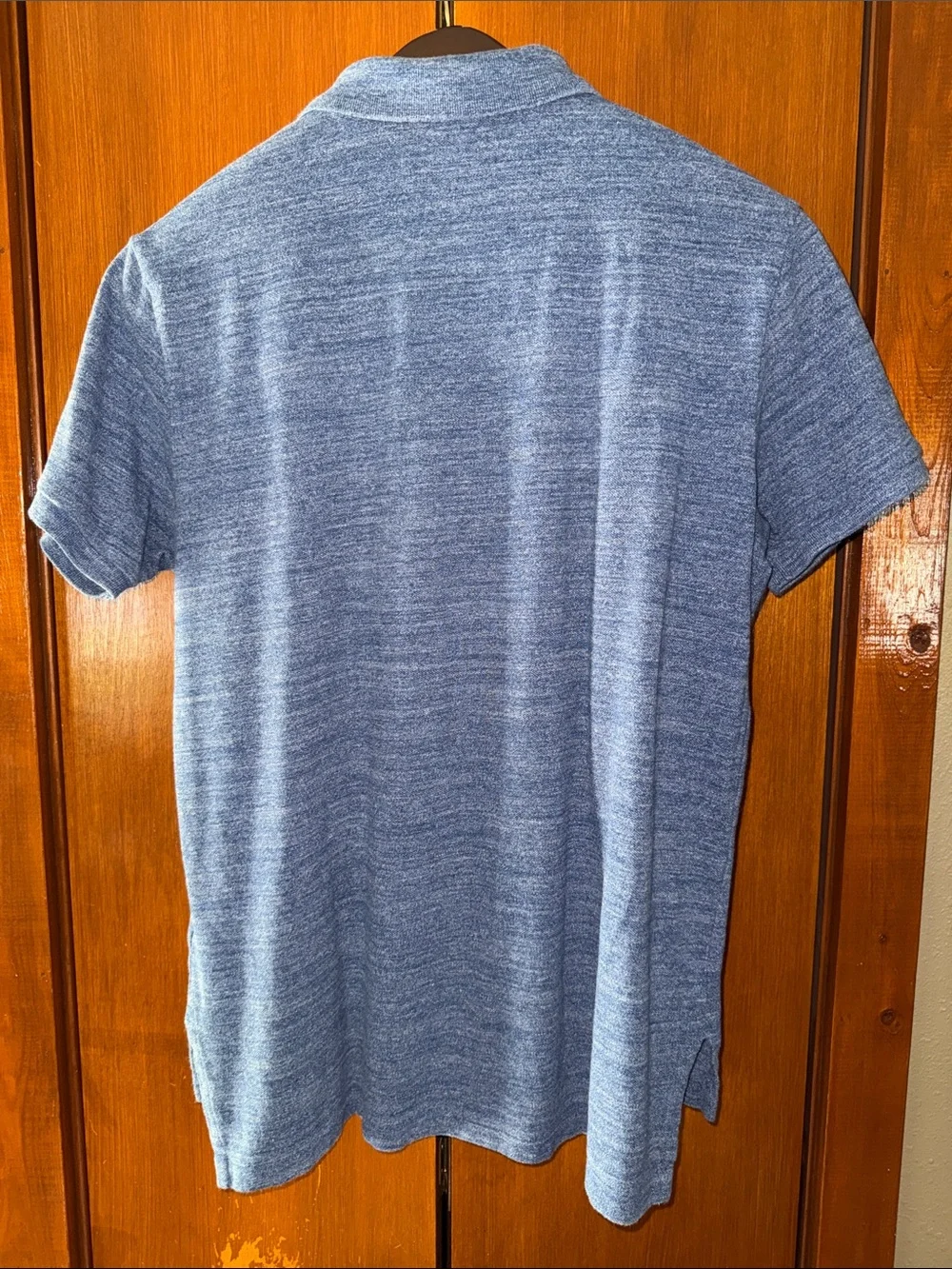 Polo by Ralph Lauren Heathered Blue Polo with Yellow Pony - Picture 4 of 4